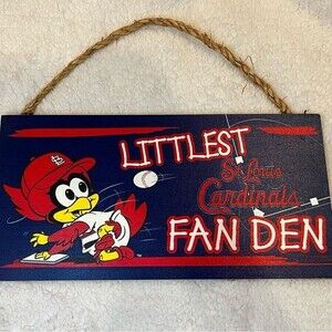 Saint Louis Cardinal’s Decorative Sign Baby Kid’s Room EUC